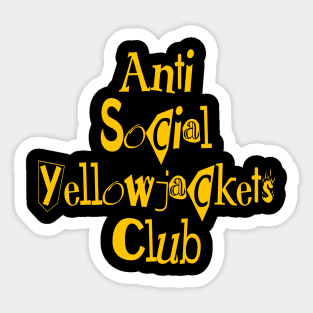 Anti Social Yellowjackets Club - Ransom X Sticker